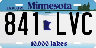 MN license plate 841LVC