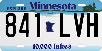 MN license plate 841LVH