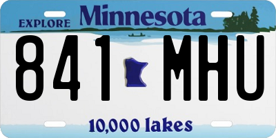 MN license plate 841MHU
