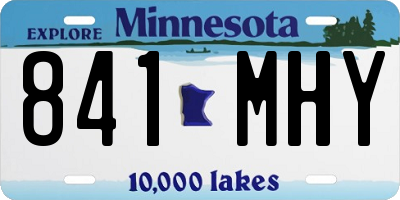 MN license plate 841MHY