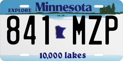 MN license plate 841MZP