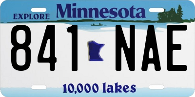 MN license plate 841NAE