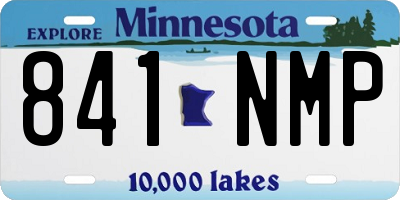 MN license plate 841NMP