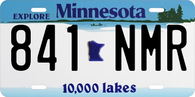 MN license plate 841NMR