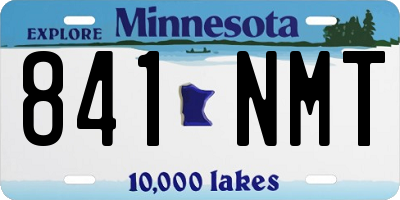 MN license plate 841NMT