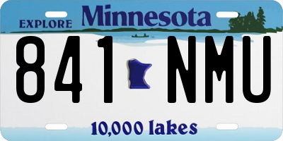 MN license plate 841NMU