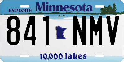 MN license plate 841NMV