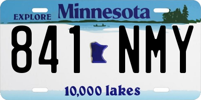 MN license plate 841NMY