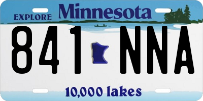 MN license plate 841NNA