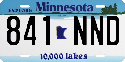 MN license plate 841NND
