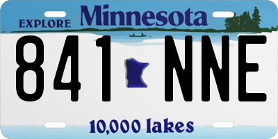 MN license plate 841NNE