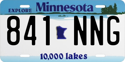 MN license plate 841NNG