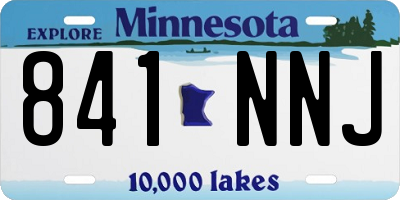 MN license plate 841NNJ