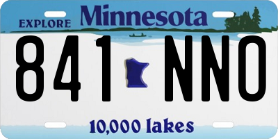 MN license plate 841NNO