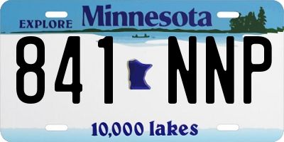 MN license plate 841NNP