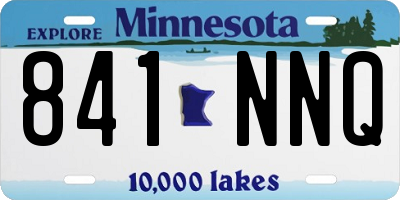 MN license plate 841NNQ