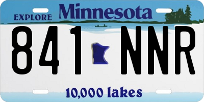 MN license plate 841NNR