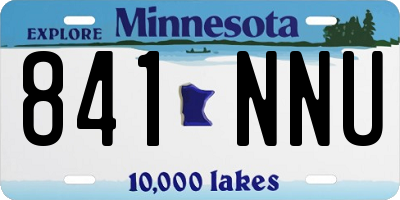 MN license plate 841NNU