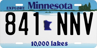 MN license plate 841NNV