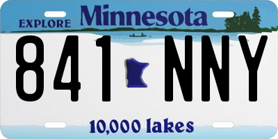 MN license plate 841NNY