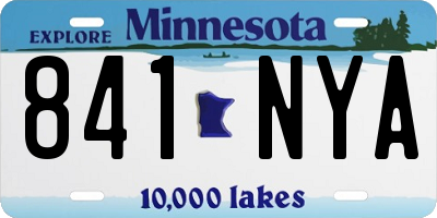 MN license plate 841NYA
