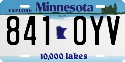 MN license plate 841OYV