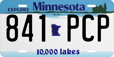 MN license plate 841PCP