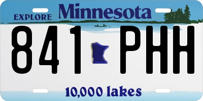MN license plate 841PHH