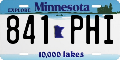 MN license plate 841PHI