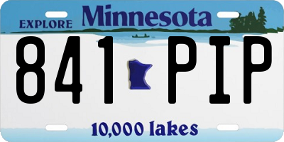 MN license plate 841PIP