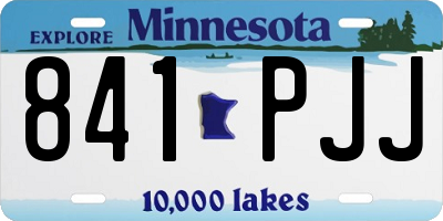 MN license plate 841PJJ