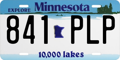 MN license plate 841PLP