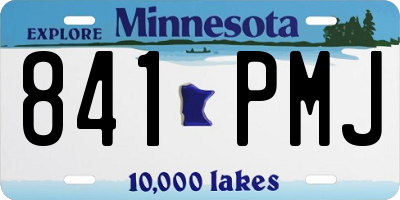 MN license plate 841PMJ