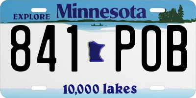 MN license plate 841POB