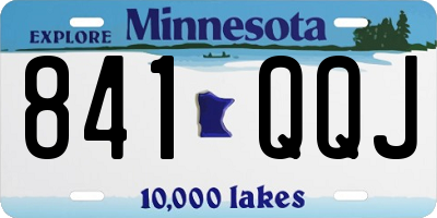 MN license plate 841QQJ