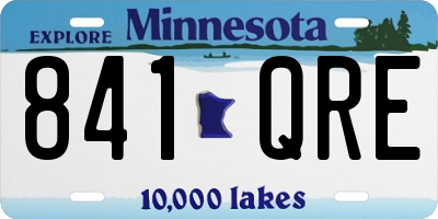 MN license plate 841QRE
