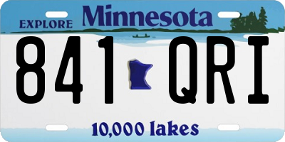 MN license plate 841QRI