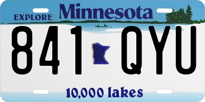 MN license plate 841QYU