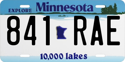 MN license plate 841RAE