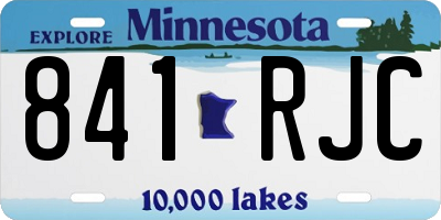 MN license plate 841RJC