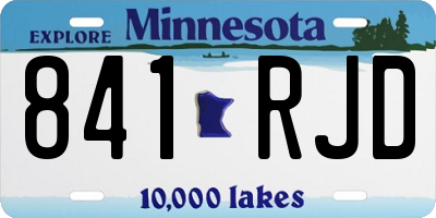 MN license plate 841RJD
