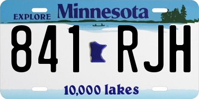 MN license plate 841RJH