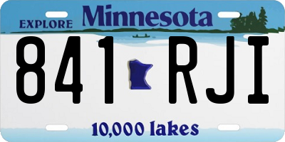 MN license plate 841RJI