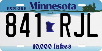 MN license plate 841RJL