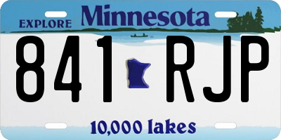 MN license plate 841RJP