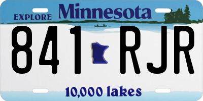 MN license plate 841RJR