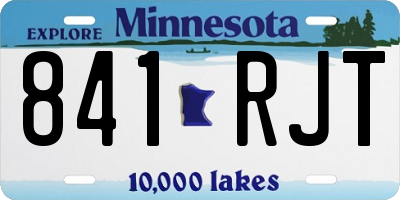 MN license plate 841RJT