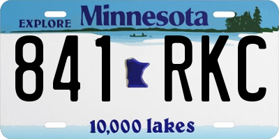MN license plate 841RKC
