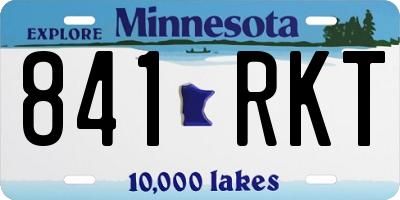MN license plate 841RKT