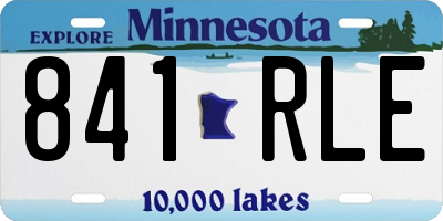 MN license plate 841RLE